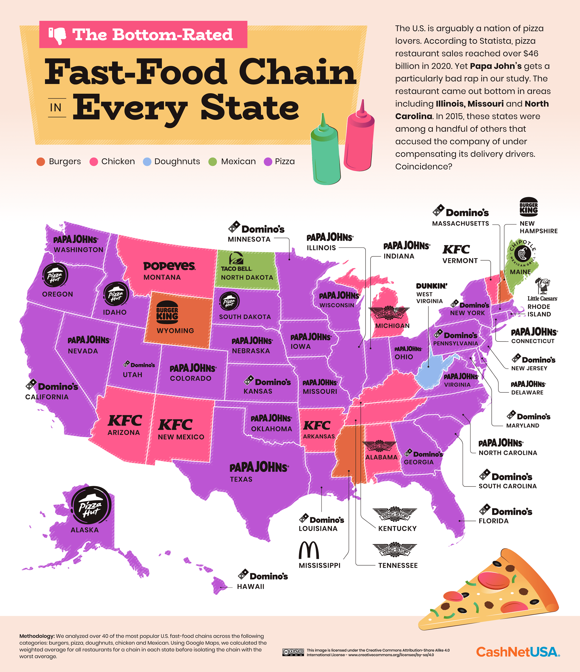 The TopRated FastFood Chains in Every U.S. State and City